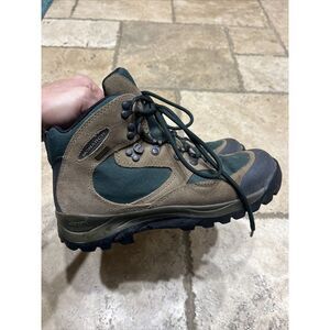 •REI Monarch Gore-Tex Women Hiking Boots Brown/Forest Green Merrell Size 9